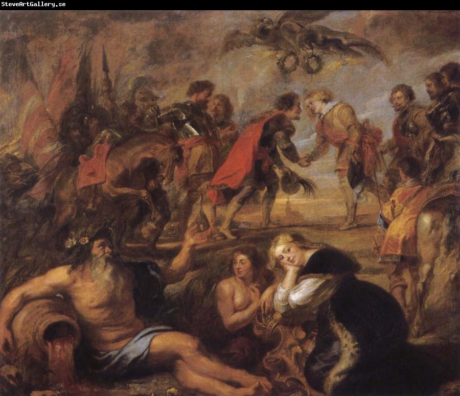Peter Paul Rubens Meetin of King Ferdinand of Hungary and the Cardinal Infante Ferdinand before the Battle of Nordingen